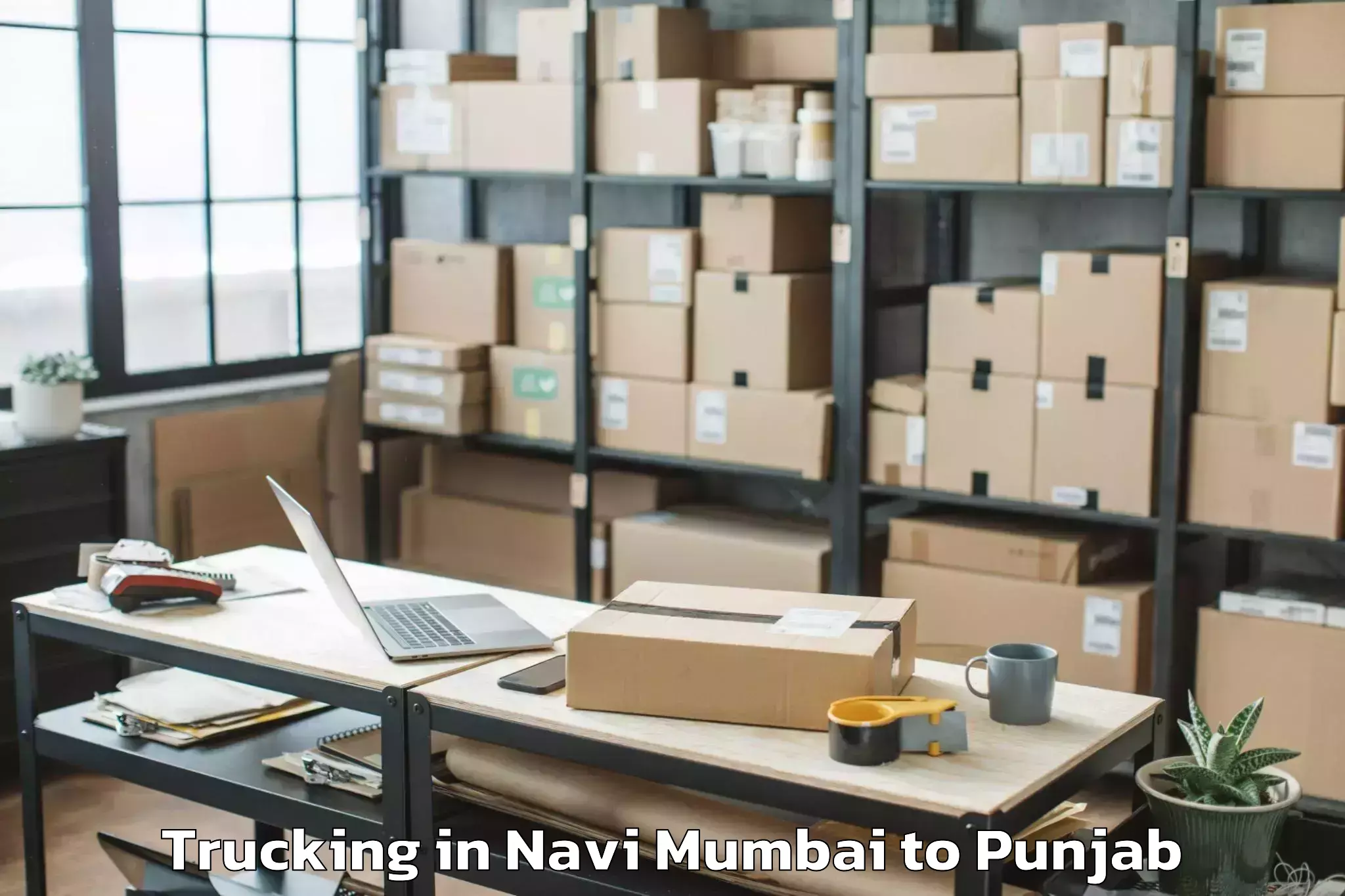 Top Navi Mumbai to Kiratpur Trucking Available